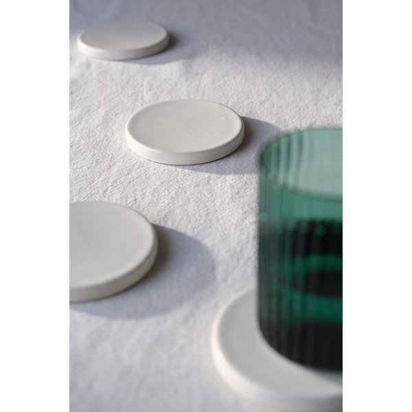 Set di sottobicchieri color crema in gres 4 pz Wilma – Jotex-image-1