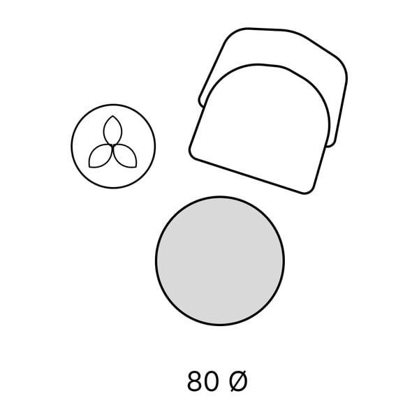 Tappeto rotondo grigio chiaro ø 80 cm Life - Ayyildiz Carpets-image-3