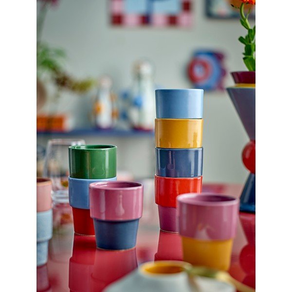 Tazzine in set per cappuccino in gres 4 pz 150 ml Ewan – Bloomingville-image-3
