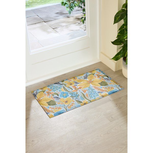 Zerbino in PVC 40x70 cm Flowers – Artsy Doormats-image-2