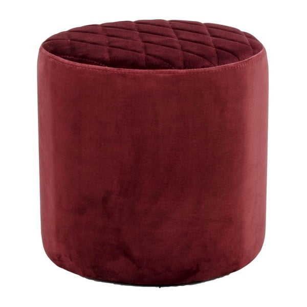 Pouf in velluto rosso Ejby - Bonami Essentials