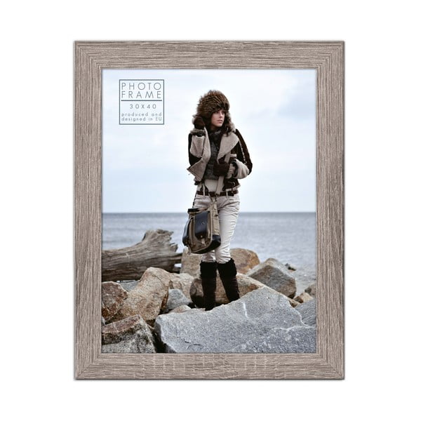 Cornice per foto grigio-marrone, 36 x 46 cm Narvik - Styler