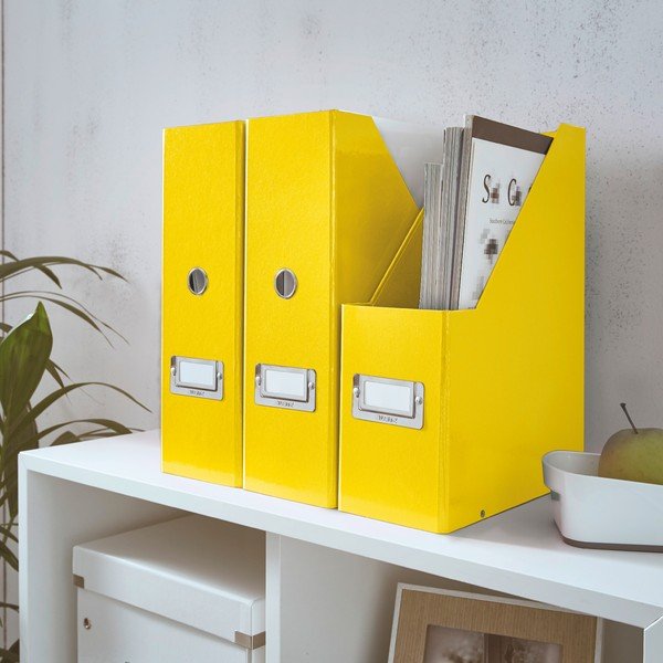 Organizer in cartone giallo per documenti Click&Store - Leitz-image-1