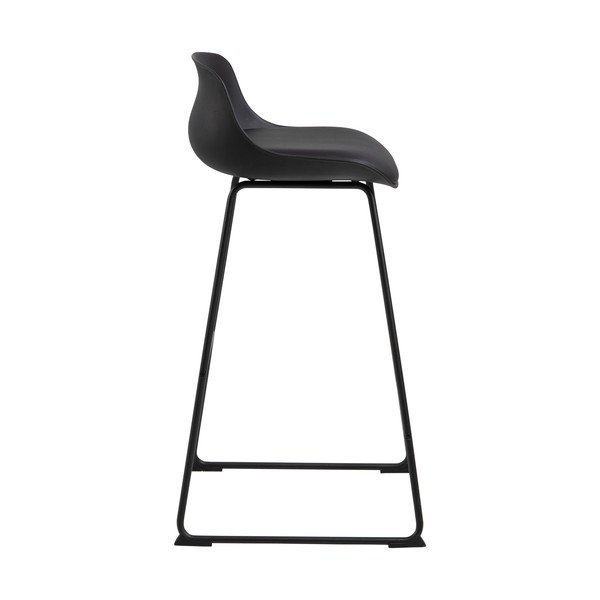 Sgabello da bar nero (altezza della seduta 76 cm) Tina – Actona-image-4