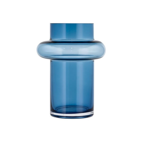 Vaso in vetro blu Tube - Lyngby Glas