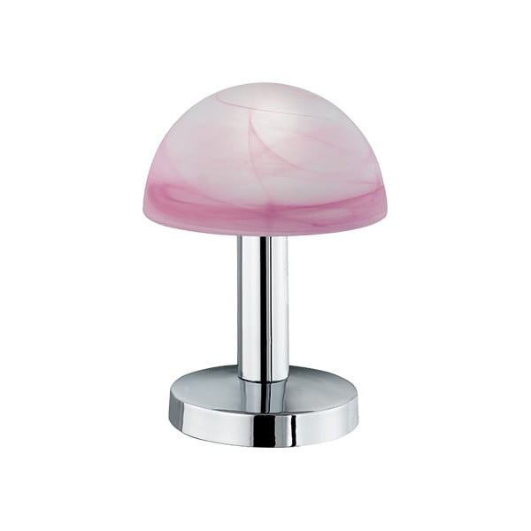 Lampada da tavolo rosa Fynn, altezza 21 cm - Trio