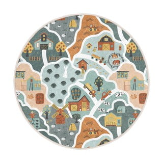 Tappeto da gioco per bambini lavabile ø80 cm Farmer's Life – Mila Home