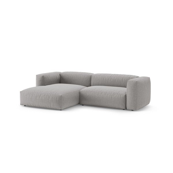 Divano angolare componibile grigio allungabile (con penisola a sinistra/con chaise lounge) – Micadoni -image-4