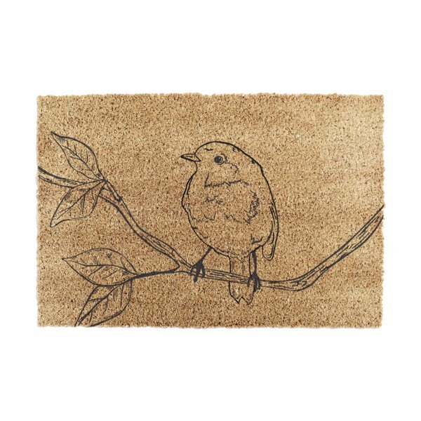 Zerbino in fibre di cocco 40x60 cm Pencil Robin – Artsy Doormats