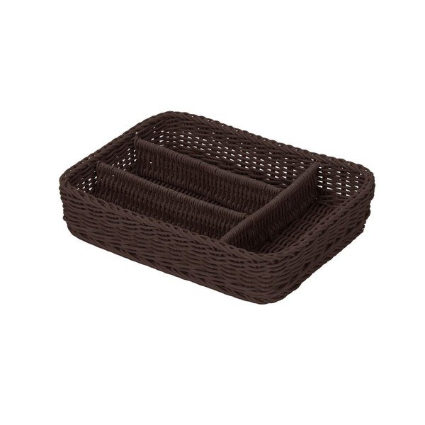 Košík Mittel Brown, 36x26,5x6,5 cm