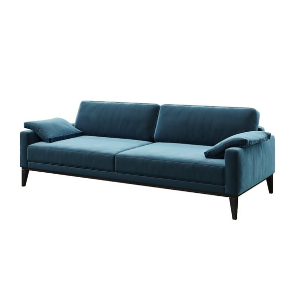 Divano in velluto blu , 211 cm Musso - MESONICA-image-2