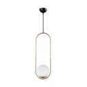 Lampada a sospensione color oro, altezza 146 cm Arch - Squid Lighting