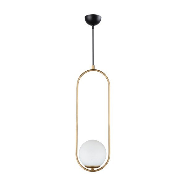 Lampada a sospensione color oro, altezza 146 cm Arch - Squid Lighting