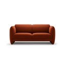Divano color mattone con rivestimento in velluto 168 cm Georgia – Micadoni 