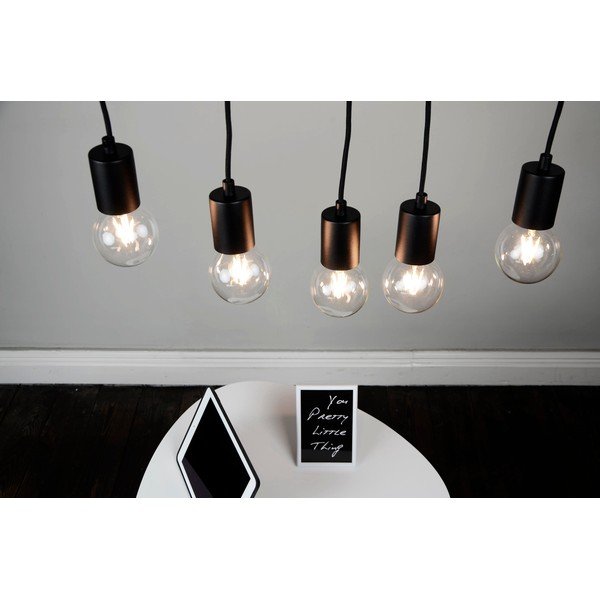 Lampada a sospensione nera con paralume in metallo ø 5 cm Cero - Sotto Luce-image-4