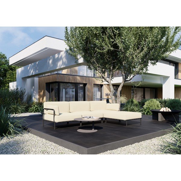 Divano modulare da giardino beige 234 cm Salve - Sit Sit-image-4