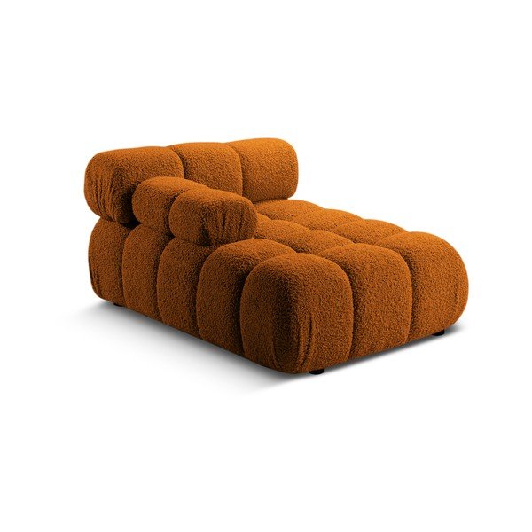 Modulo divano bouclé arancione (angolo sinistro) Bellis - Micadoni Home-image-4