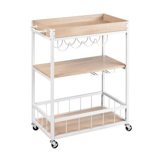 Tavolo da portata su ruote 40x80 cm Rustico - Wenko