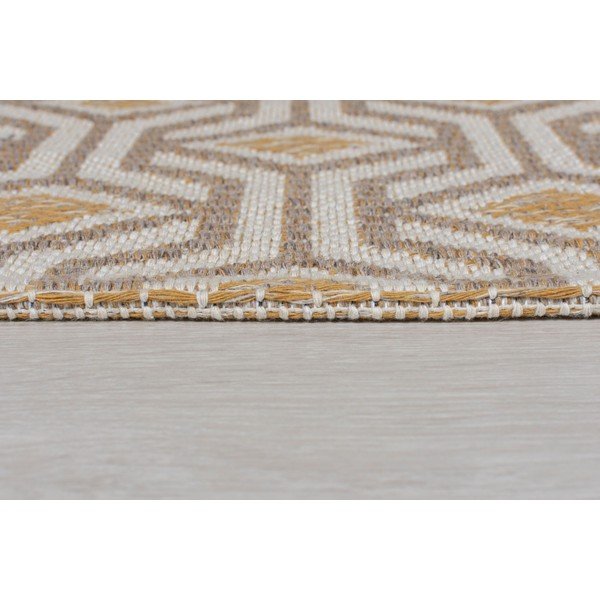 Tappeto in cotone beige e giallo , 192 x 290 cm Bombax - Flair Rugs-image-3
