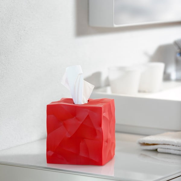 Scatola di carta velina rossa Wipy Cube - Essey