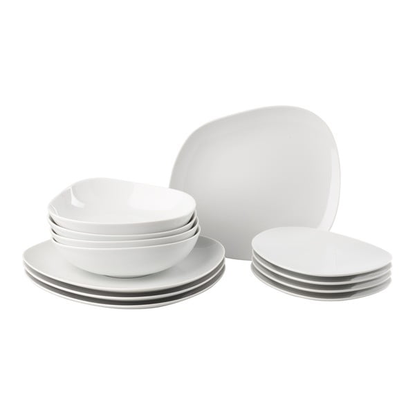 Set di 12 piatti in porcellana bianca Villeroy & Boch Like Organic - like | Villeroy & Boch