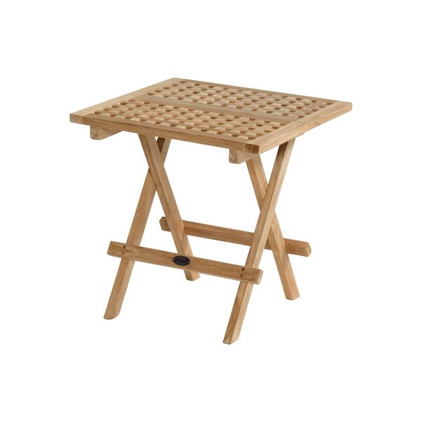 Tavolino da giardino in teak massiccio 50x50 cm Skagen – Hartman