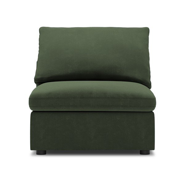 Parte centrale verde scuro del divano modulare in velluto a coste Galaxy - Windsor & Co Sofas