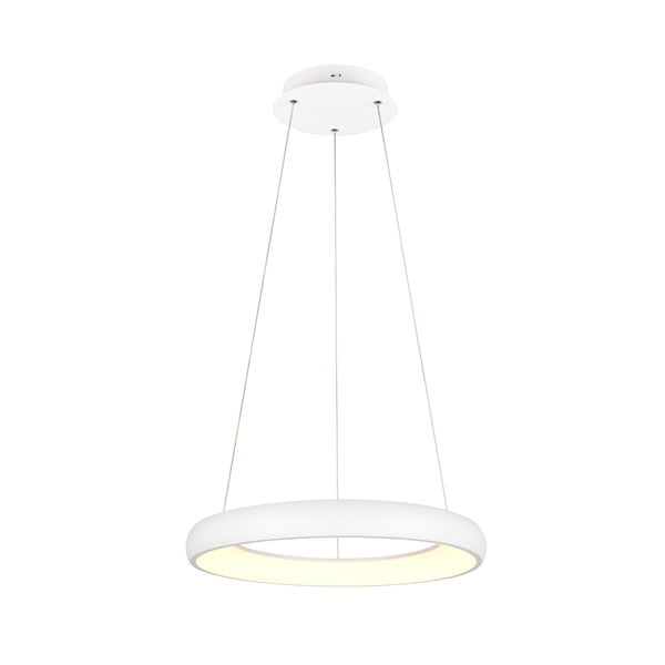 Lampadario bianco a LED dimmerabile con paralume in metallo ø 62 cm Cardona - Trio-image-2