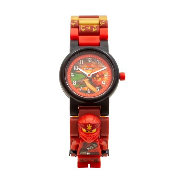 Orologio da polso rosso con cinturino pieghevole e minifigure NINJAGO Kai - LEGO®-image-2