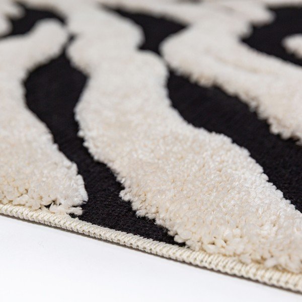 Passatoia bianca e nera 80x300 cm Esra Zebra – Flair Rugs-image-2
