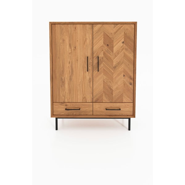 Mobile in legno di quercia di colore naturale 97x125 cm Abies - The Beds