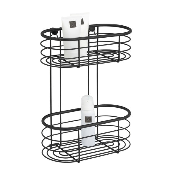 Ripiani per doccia neri 26 x 35 cm Trestina - Wenko-image-1