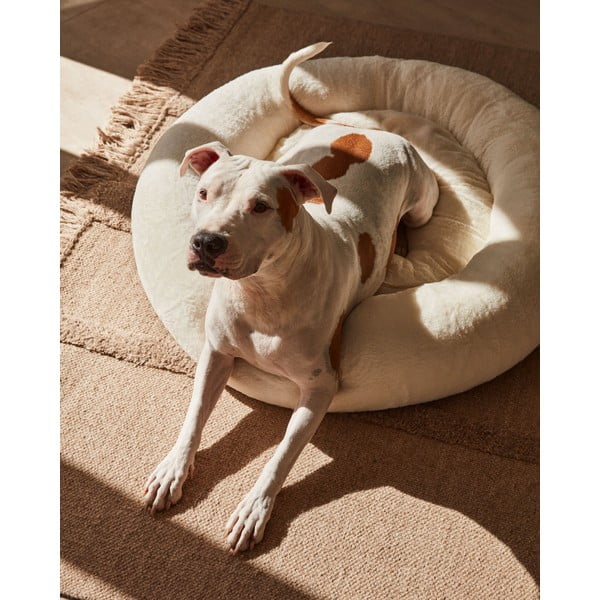 Letto per cani bianco ø 90 cm Woopy - Kave Home-image-1