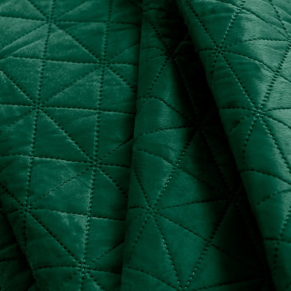 Copriletto verde in velluto con rivestimento trapuntato 240x260 cm Laila – Restilo-image-3