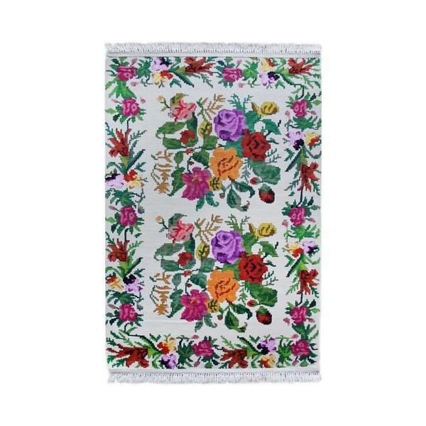 Runner Eco Rugs Asalama Bianco, 75 x 300 cm - Eko Halı