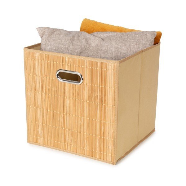 Cesto per scaffali in bambù 31x31x31 cm Anji – Compactor-image-4