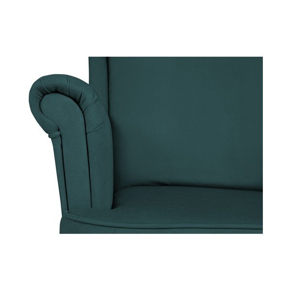 Tyrkysové křeslo ušák Micadoni Home Pirla-image-1