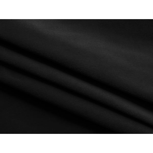 Poggiapiedi nero con rivestimento in velluto Ekahi – Makamii-image-4