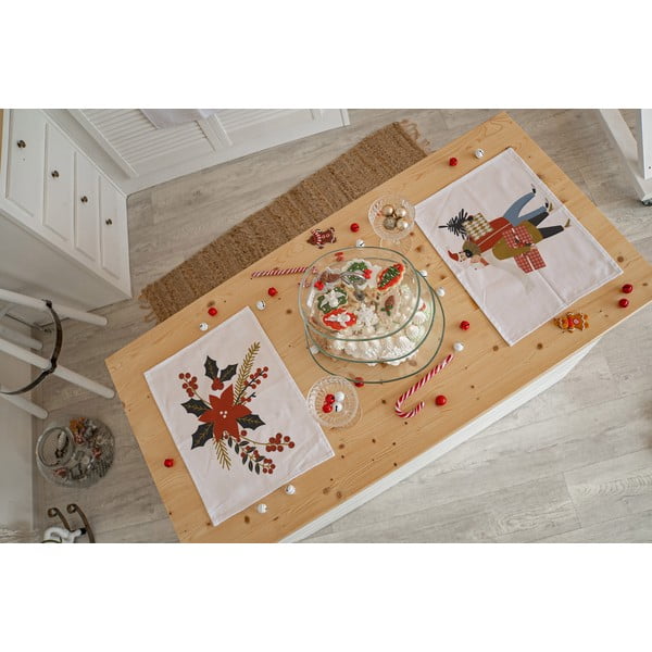 Tovagliette di stoffa con motivo natalizio in set da 2 35x45 cm Christmas Star - Butter Kings-image-1