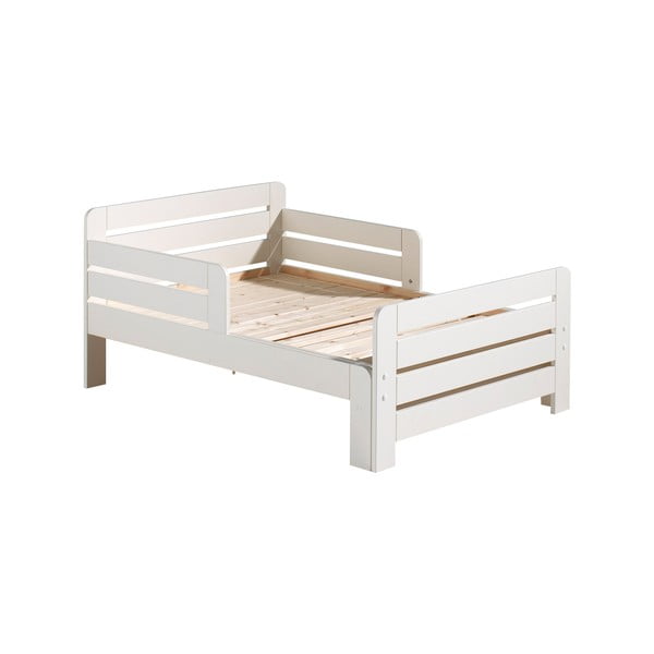 Letto per bambini in legno di pino bianco crescente con grata Jumper - Vipack-image-1