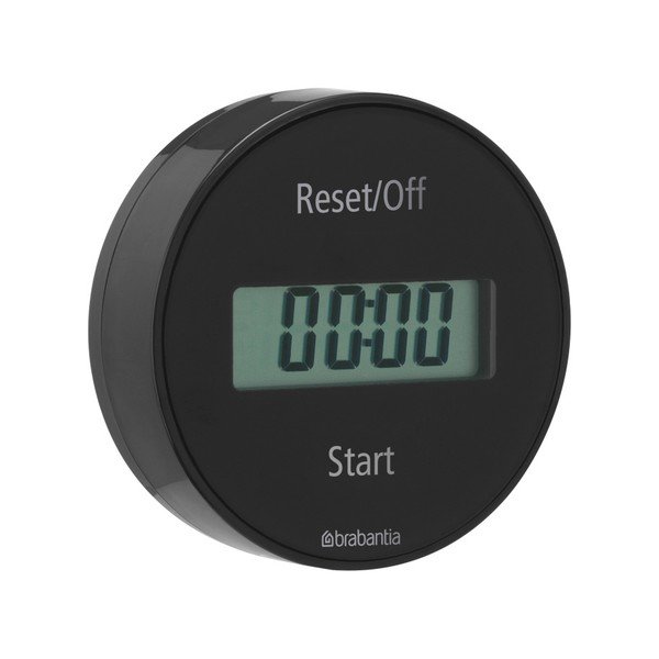 Černá kuchyňská minutka Brabantia Timer