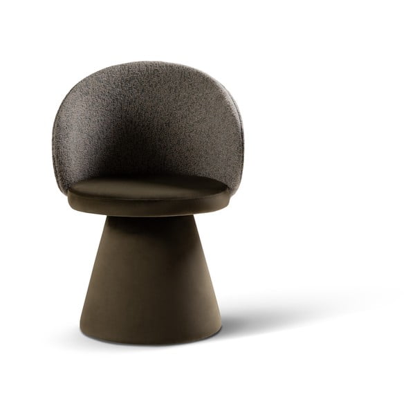 Poltrona verde scuro con rivestimento in velluto Inez – Micadoni 