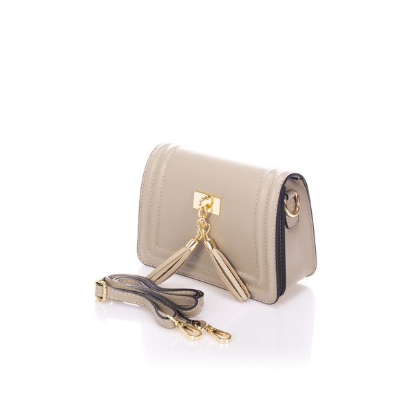 Borsa tascabile in pelle beige Abelia - Giorgio Costa-image-2