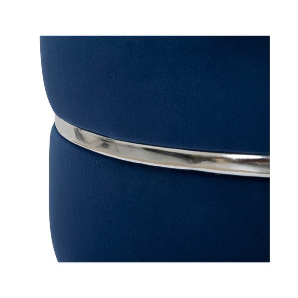 Pouf in velluto blu Paris - Mauro Ferretti-image-2
