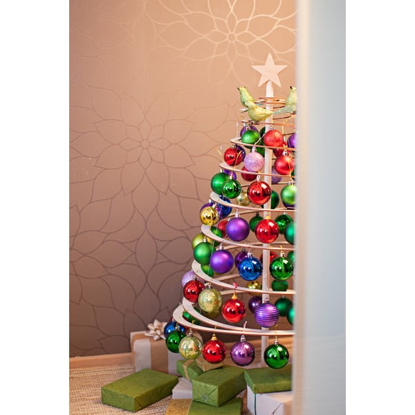 Albero di Natale decorativo in legno Piccolo, altezza 85 cm - Spira-image-1