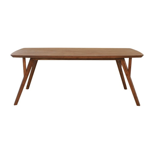 Tavolo da pranzo marrone con piano in acacia 100x220 cm Quenza - Light & Living