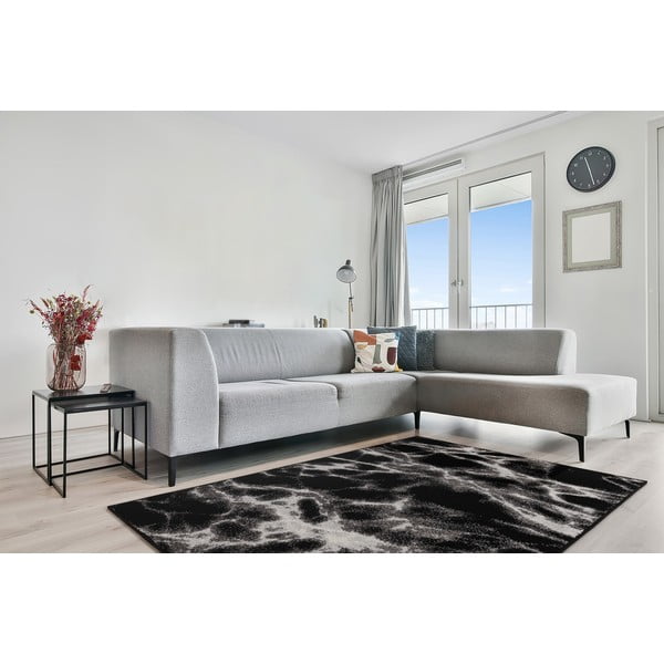 Tappeto bianco e nero 200x280 cm Avanti - FD-image-1