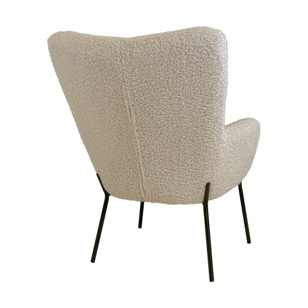 Poltrona beige con rivestimento in pelliccia sintetica Glasgow – Bonami Essentials-image-4