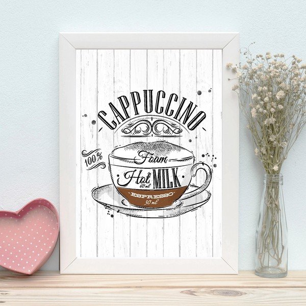 Dipinto 24x29 cm Cappuccino - Wallity-image-1