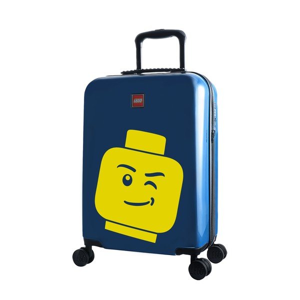 Modrý kufr na kolečkách LEGO® Luggage Minifigure Head 20"-image-1
